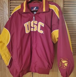 Mens L Vintage USC heavy fleece lined jacket